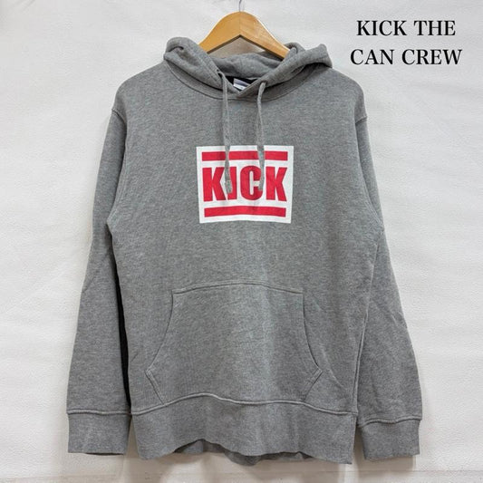 古着 USED パーカー 長袖 KICK THE CAN CREW キックザカンクルー スウェット プルオーバー フーディー パーカー ロゴ プリント M ロゴ、文字 X プリント 灰 / グレー / gray X 白 / ホワイト / white X 赤 / レッド / red メンズ USED 古着 中古 50162205