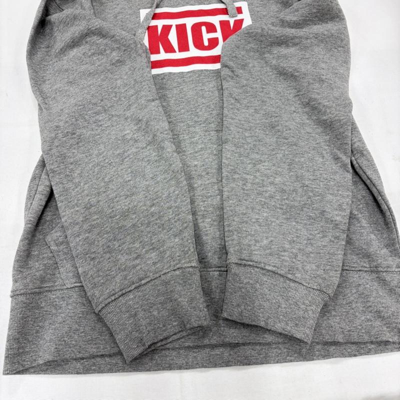 古着 USED パーカー 長袖 KICK THE CAN CREW キックザカンクルー スウェット プルオーバー フーディー パーカー ロゴ プリント M ロゴ、文字 X プリント 灰 / グレー / gray X 白 / ホワイト / white X 赤 / レッド / red メンズ USED 古着 中古 50162205