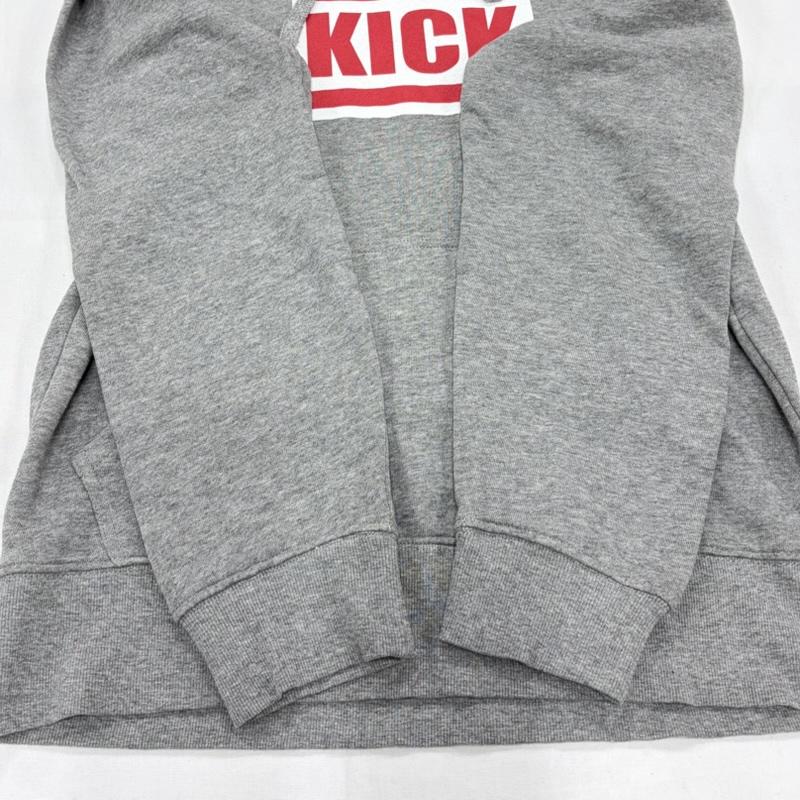 古着 USED パーカー 長袖 KICK THE CAN CREW キックザカンクルー スウェット プルオーバー フーディー パーカー ロゴ プリント M ロゴ、文字 X プリント 灰 / グレー / gray X 白 / ホワイト / white X 赤 / レッド / red メンズ USED 古着 中古 50162205