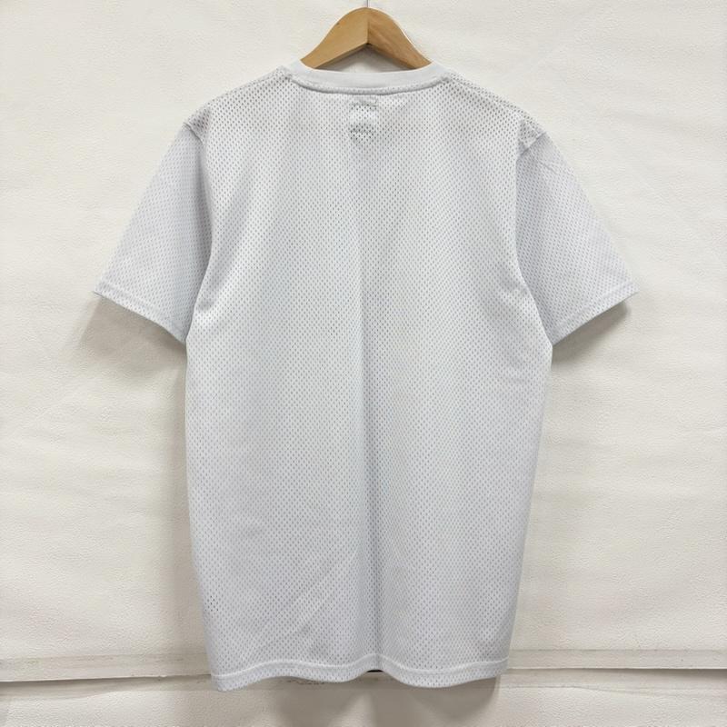 ステューシー STUSSY Tシャツ 半袖 メッシュ 半袖 Tシャツ ロゴ プリント 刺繍 CREW MESH JERSEY M ロゴ、文字 X プリント X 刺繍 白 / ホワイト / white X 黒 / ブラック / black メンズ USED 古着 中古 50162206