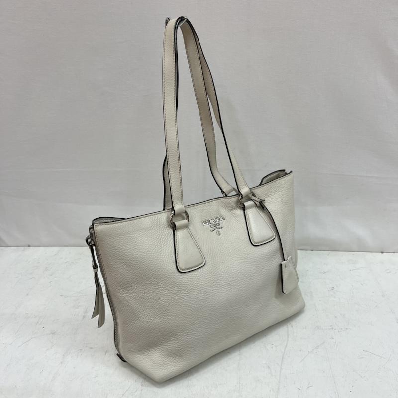 プラダ PRADA トートバッグ トートバッグ VITELLO PHENIX トートバッグ ワンショルダーバッグ レザー - アイボリー / アイボリー / レディース USED 古着 中古 50162209