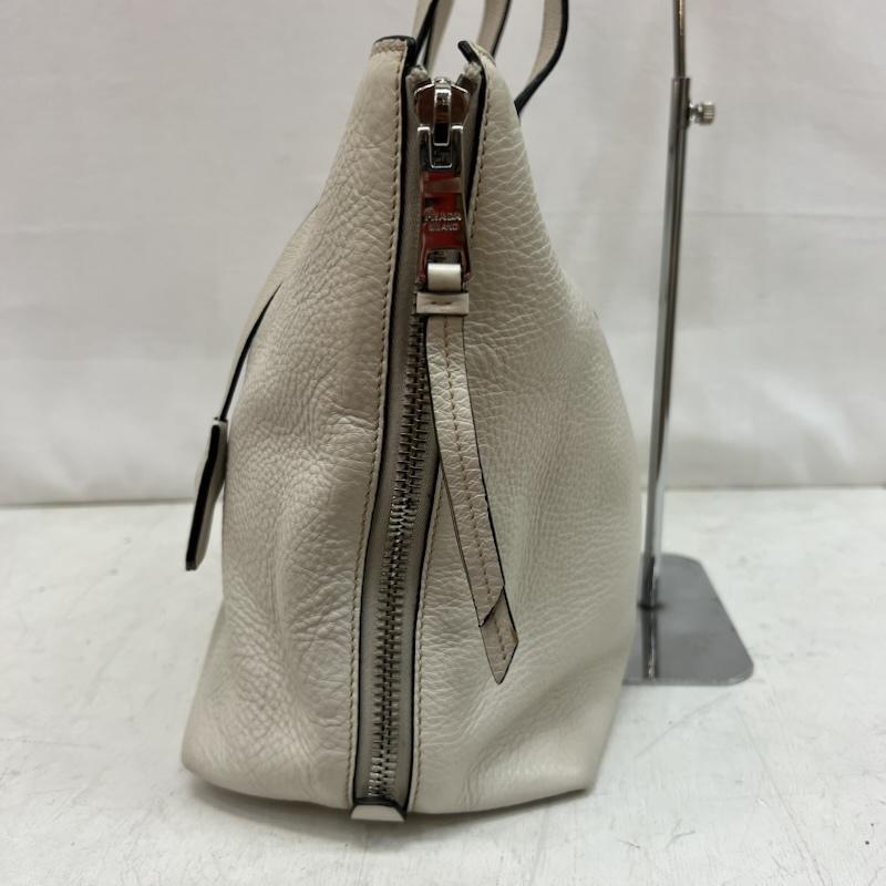 プラダ PRADA トートバッグ トートバッグ VITELLO PHENIX トートバッグ ワンショルダーバッグ レザー - アイボリー / アイボリー / レディース USED 古着 中古 50162209