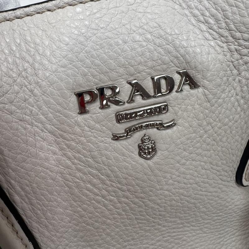 プラダ PRADA トートバッグ トートバッグ VITELLO PHENIX トートバッグ ワンショルダーバッグ レザー - アイボリー / アイボリー / レディース USED 古着 中古 50162209