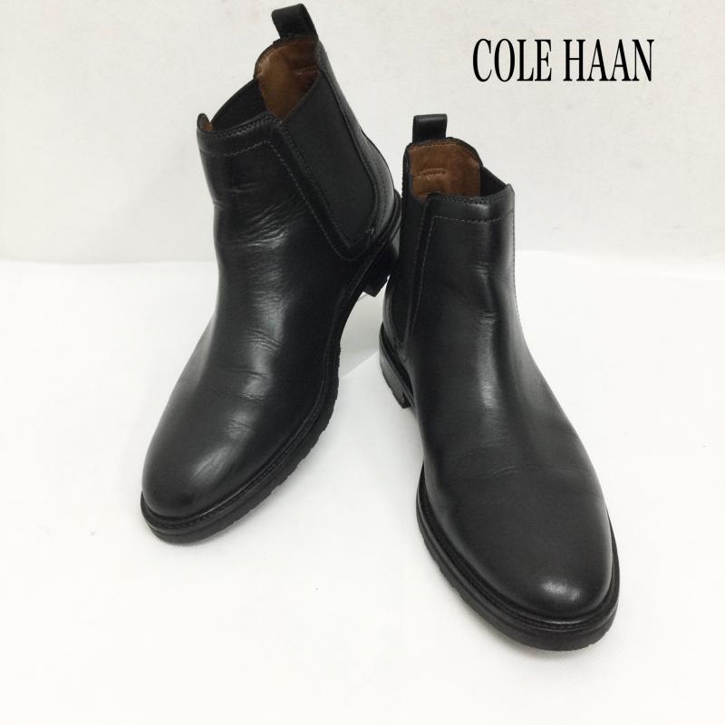 コールハーン COLE HAAN ブーツ ショートブーツ COLE HAAN C31817 ワーナーグランド WATER PROOF チェルシー サイドゴア ブーツ 25.5cm 黒 / ブラック / black メンズ USED 古着 中古 50162210