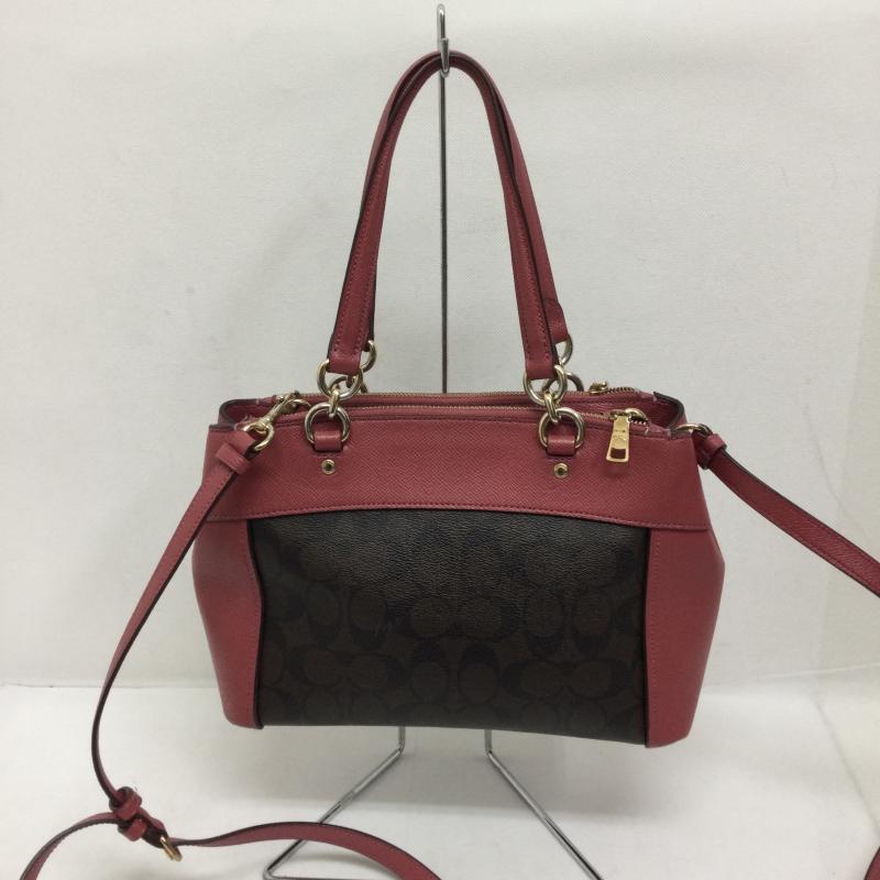 コーチ COACH ハンドバッグ ハンドバッグ コーチ F26139 シグネチャー ハンドバッグ PVC レディース - 総柄 桃 / ピンク / pink レディース USED 古着 中古 50162211