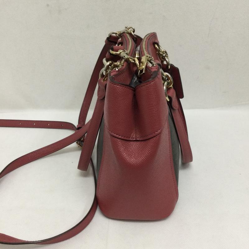 コーチ COACH ハンドバッグ ハンドバッグ コーチ F26139 シグネチャー ハンドバッグ PVC レディース - 総柄 桃 / ピンク / pink レディース USED 古着 中古 50162211