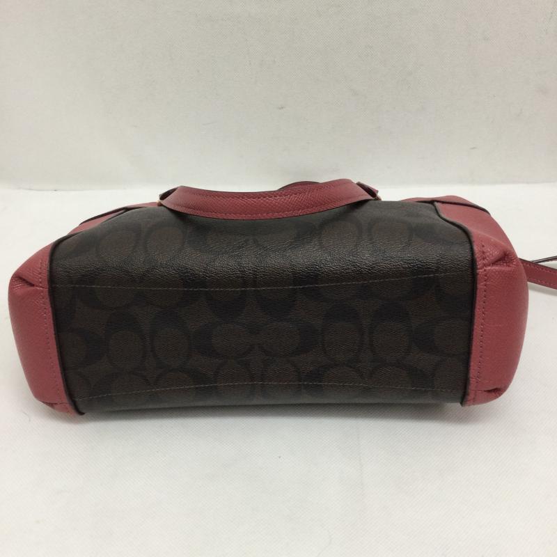 コーチ COACH ハンドバッグ ハンドバッグ コーチ F26139 シグネチャー ハンドバッグ PVC レディース - 総柄 桃 / ピンク / pink レディース USED 古着 中古 50162211