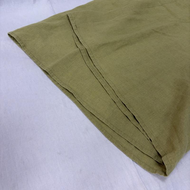 古着 USED ワンピース ロングスカート 蟻工房 工房蟻 リネン100％ 麻 フレンチスリーブワンピース イエロー ワイドシルエット - 無地 黄 / イエロー / yellow レディース USED 古着 中古 50162217