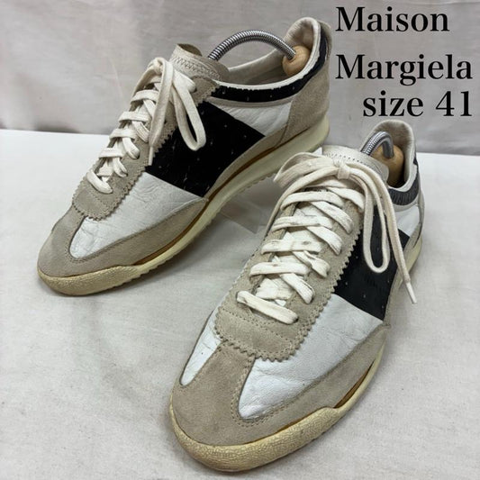 メゾン マルジェラ Maison Margiela スニーカー スニーカー スエード レザー ジャーマン トレーナー ローカット スニーカー 41 - メンズ USED 古着 中古 50162224