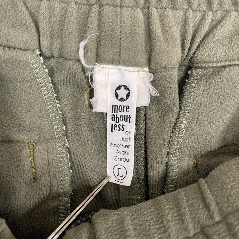 モアアバウトレス MORE ABOUT LESS パンツ ワークパンツ、ペインターパンツ 90s 00s ミリタリー スウェット ジョガー パンツ イージー パンツ L カーキオリーブ / カーキオリーブ / メンズ USED 古着 中古 50162226