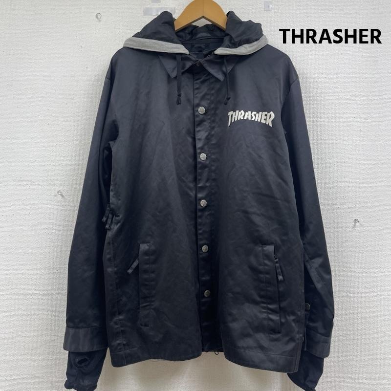 スラッシャー THRASHER ジャケット、上着 ジャンパー、ブルゾン AA HARDWEAR コラボ スノーボードウェア コーチジャケット M 黒 / ブラック / black メンズ USED 古着 中古 50162242