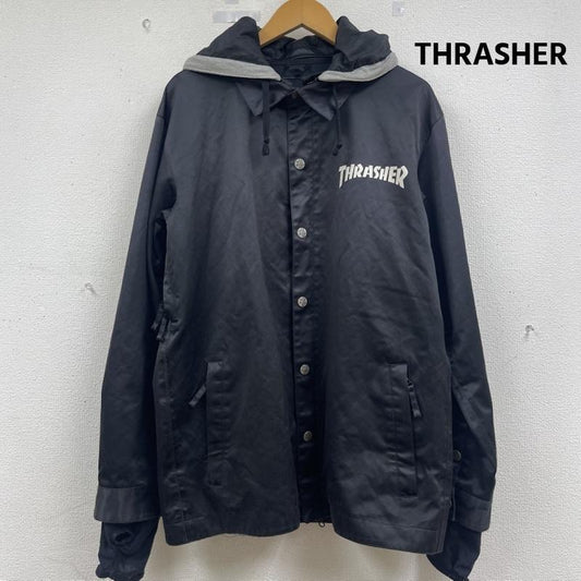 スラッシャー THRASHER ジャケット、上着 ジャンパー、ブルゾン AA HARDWEAR コラボ スノーボードウェア コーチジャケット M 黒 / ブラック / black メンズ USED 古着 中古 50162242