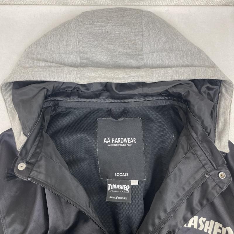 スラッシャー THRASHER ジャケット、上着 ジャンパー、ブルゾン AA HARDWEAR コラボ スノーボードウェア コーチジャケット M 黒 / ブラック / black メンズ USED 古着 中古 50162242