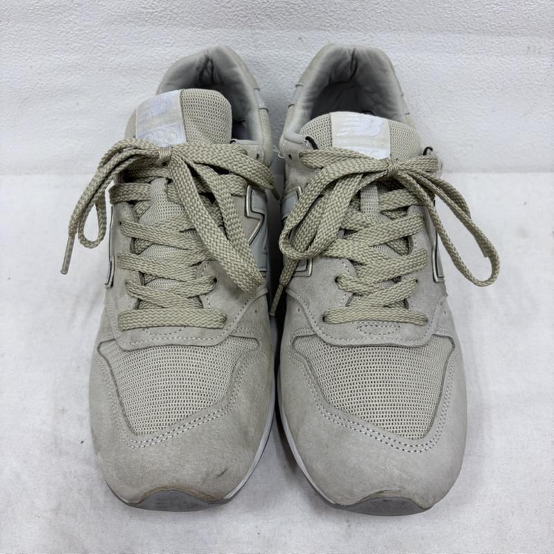 ニューバランス New Balance スニーカー スニーカー M996LRF USA製 スエード メッシュ ローカット スニーカー 27.0cm ロゴ、文字 ベージュ / ベージュ / beige X グレージュ / グレージュ / メンズ USED 古着 中古 50162244