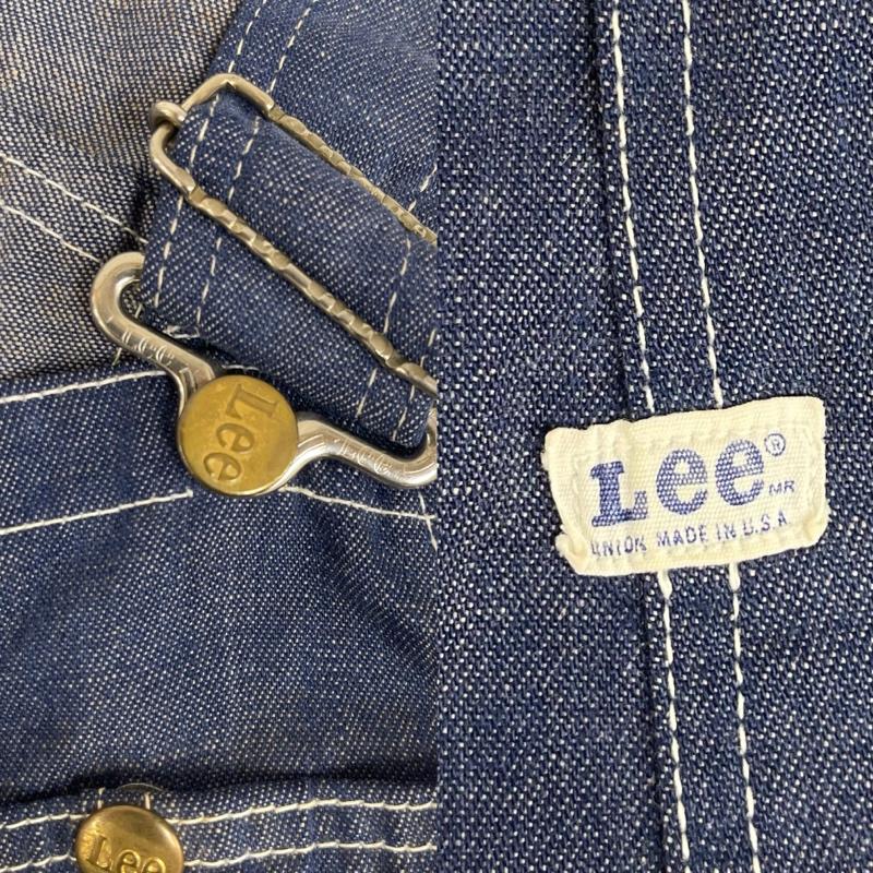 リー Lee サロペット・オーバーオール サロペット、オーバーオール 70s ヴィンテージ ユニオンチケット デニム オーバーオール インディゴ / インディゴ / Indigo メンズ USED 古着 中古 50162246