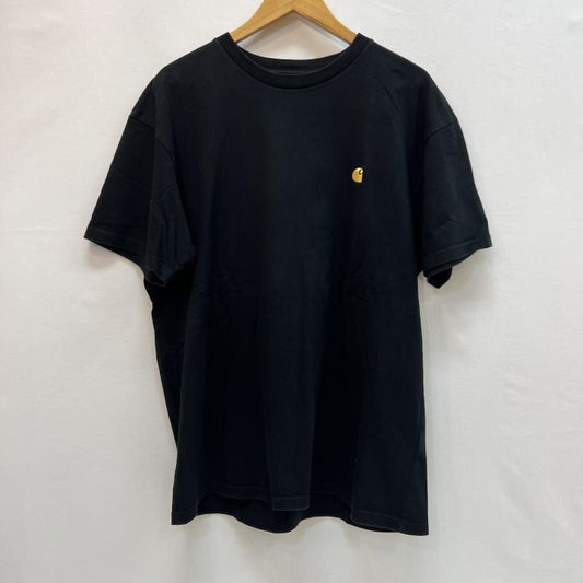 カーハート Carhartt Tシャツ 半袖 ワンポイントロゴ Tシャツ M 黒 / ブラック / black メンズ USED 古着 中古 50162252