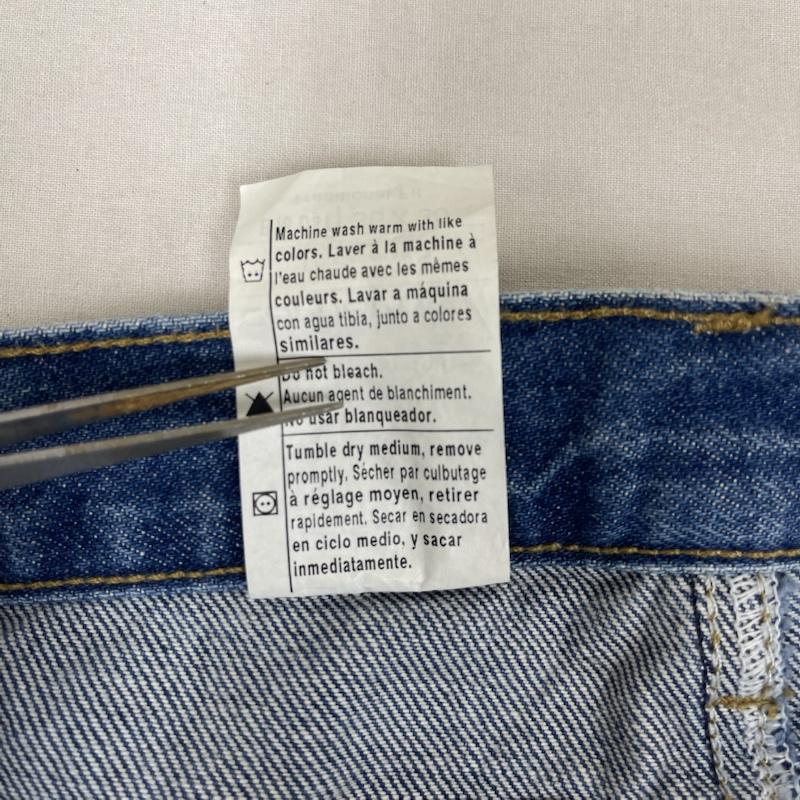 カーハート Carhartt パンツ デニム、ジーンズ デッドストック B18 DST Traditional Fit Jean ロゴパッチ 刺繍 ワイド デニム パンツ 36インチ インディゴ / インディゴ / Indigo メンズ USED 古着 中古 50162256
