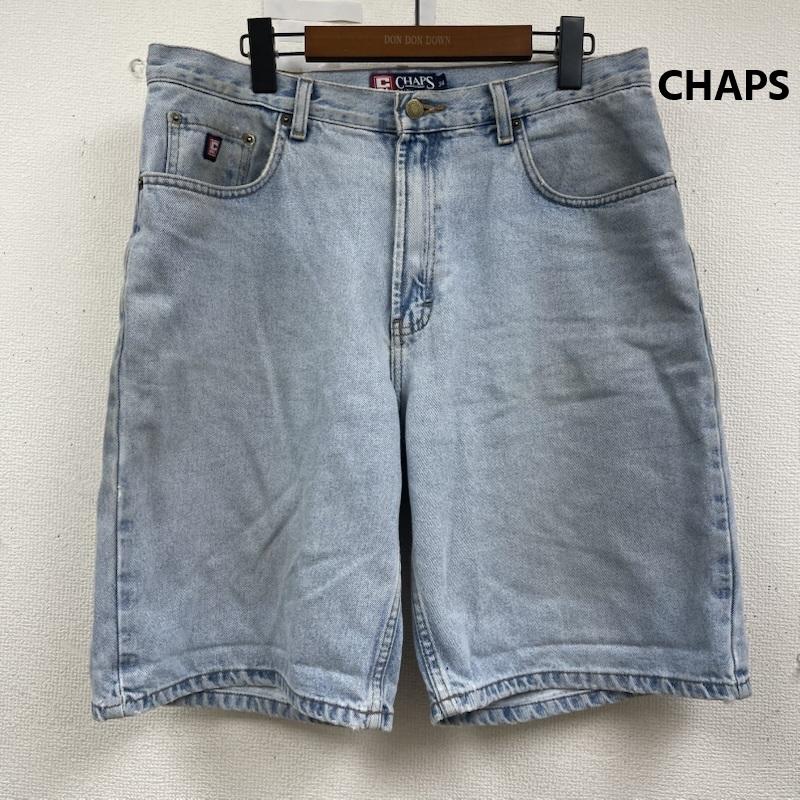 チャップス CHAPS パンツ ショートパンツ ヴィンテージ ロゴ パッチ 刺繍 デニム ショーツ ジョーツ 34インチ インディゴ / インディゴ / Indigo メンズ USED 古着 中古 50162259