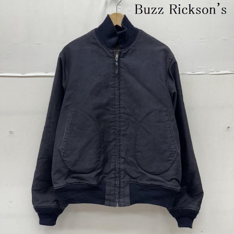バズリクソンズ Buzz Rickson s ジャケット、上着 フライトジャケット DECK ZIP ORIGINAL SPEC NAVY DEPARTMENT ジャングルクロス デッキ ジャケット BR14182 38 紺 / ネイビー / navy メンズ USED 古着 中古 50162265