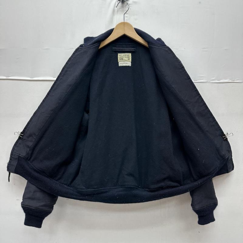 バズリクソンズ Buzz Rickson s ジャケット、上着 フライトジャケット DECK ZIP ORIGINAL SPEC NAVY DEPARTMENT ジャングルクロス デッキ ジャケット BR14182 38 紺 / ネイビー / navy メンズ USED 古着 中古 50162265