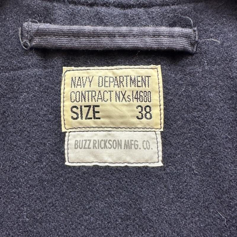 バズリクソンズ Buzz Rickson s ジャケット、上着 フライトジャケット DECK ZIP ORIGINAL SPEC NAVY DEPARTMENT ジャングルクロス デッキ ジャケット BR14182 38 紺 / ネイビー / navy メンズ USED 古着 中古 50162265