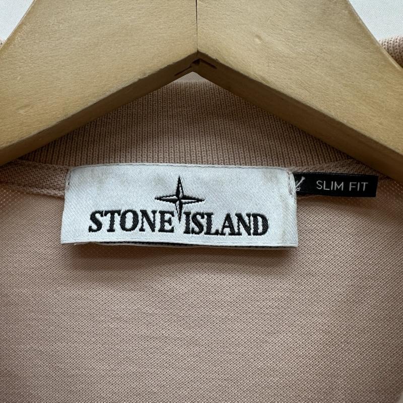 ストーンアイランド STONE ISLAND ポロシャツ 半袖 ロゴ 刺繍 ポロ シャツ K1S1522002SCS0017 M 桃 / ピンク / pink メンズ USED 古着 中古 50162280