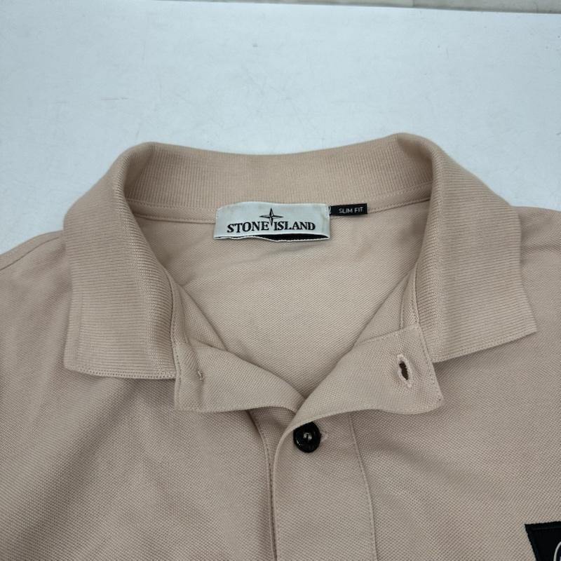 ストーンアイランド STONE ISLAND ポロシャツ 半袖 ロゴ 刺繍 ポロ シャツ K1S1522002SCS0017 M 桃 / ピンク / pink メンズ USED 古着 中古 50162280