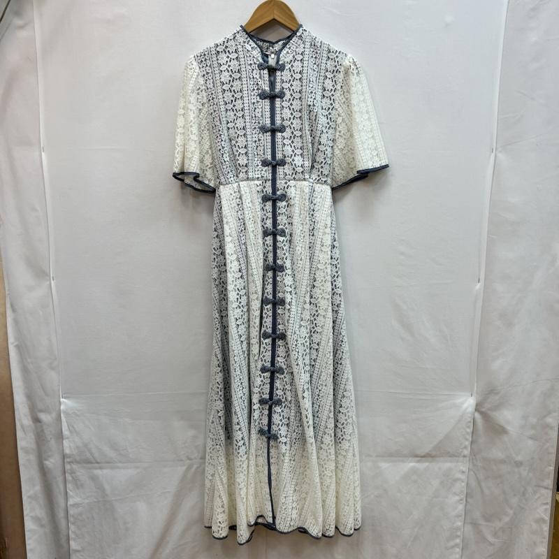 パメオポーズ PAMEO POSE ワンピース ロングスカート 総レース チャイナ風ワンピース Ipanema Long Dress M 白 / ホワイト / white レディース USED 古着 中古 50162287