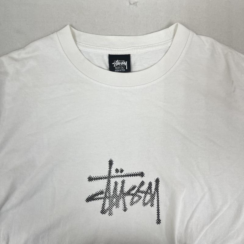 ステューシー STUSSY Tシャツ 半袖 USA製 Surf Tomb Pigment Dyed Tee Tシャツ L 白 / ホワイト / white メンズ USED 古着 中古 50162298