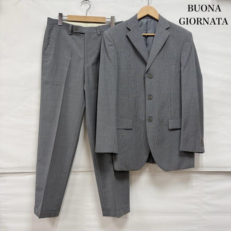 ボナジョルナータ BUONA GIORNATA ジャケット、上着 ジャケット、ブレザー セットアップ スーツ ジャケット スラックス M 無地 灰 / グレー / gray メンズ USED 古着 中古 50162302