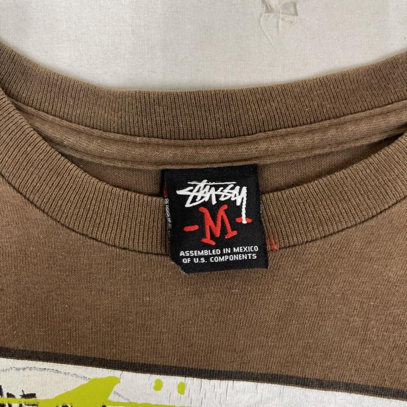 ステューシー STUSSY Tシャツ 半袖 00s OLD グラフィック プリント Tシャツ M 茶 / ブラウン / brown メンズ USED 古着 中古 50162303