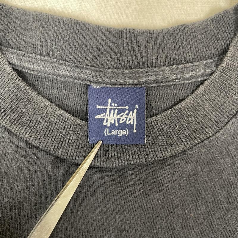 ステューシー STUSSY Tシャツ 半袖 00s 紺タグ グラフィック ロゴ プリント Tシャツ L 黒 / ブラック / black メンズ USED 古着 中古 50162309