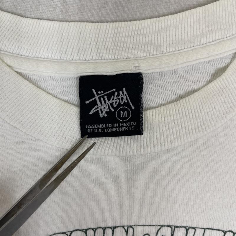 ステューシー STUSSY Tシャツ 半袖 00s BACKYARD BOUNCE サークルロゴ プリント Tシャツ M 白 / ホワイト / white メンズ USED 古着 中古 50162313