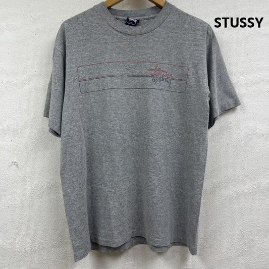 ステューシー STUSSY Tシャツ 半袖 00s 紺タグ OLD USA製 ヴィンテージ プリント Tシャツ M 灰 / グレー / gray メンズ USED 古着 中古 50162315