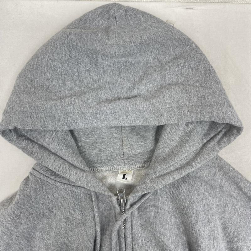 コアファイター CORE FIGHTER パーカー 長袖 ブランド バック ロゴ プリント ジップアップ パーカー L 灰 / グレー / gray メンズ USED 古着 中古 50162330