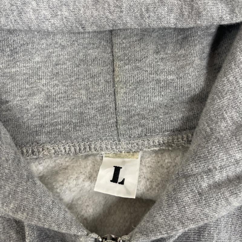 コアファイター CORE FIGHTER パーカー 長袖 ブランド バック ロゴ プリント ジップアップ パーカー L 灰 / グレー / gray メンズ USED 古着 中古 50162330