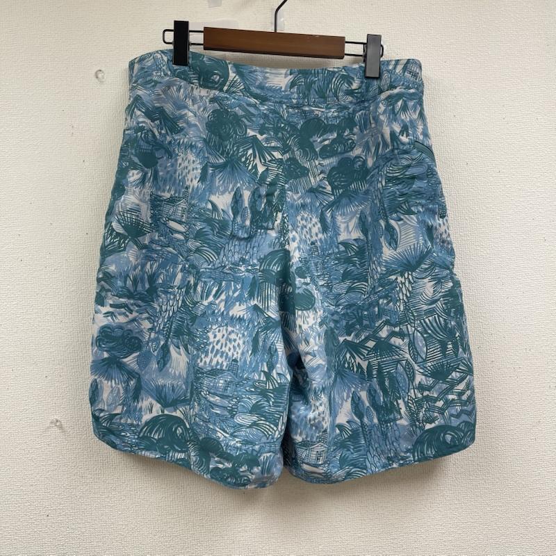 パタゴニア patagonia パンツ ショートパンツ ウェーブフェアラー ボードショーツ グラフィック デザイン パンツ 36インチ 水色 / ライトブルー / メンズ USED 古着 中古 50162332