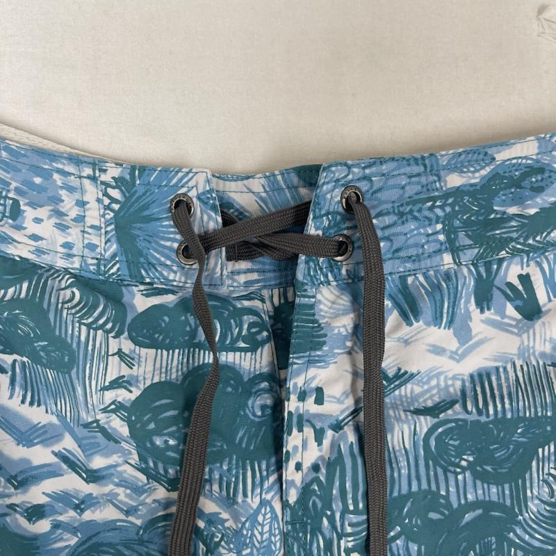 パタゴニア patagonia パンツ ショートパンツ ウェーブフェアラー ボードショーツ グラフィック デザイン パンツ 36インチ 水色 / ライトブルー / メンズ USED 古着 中古 50162332