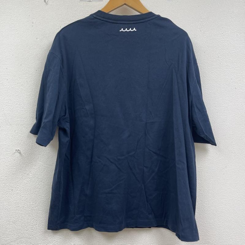 ムータ muta Tシャツ 半袖 日本製 メタルパーツ ロゴ スムース Tシャツ カットソー 7 紺 / ネイビー / navy メンズ USED 古着 中古 50162334