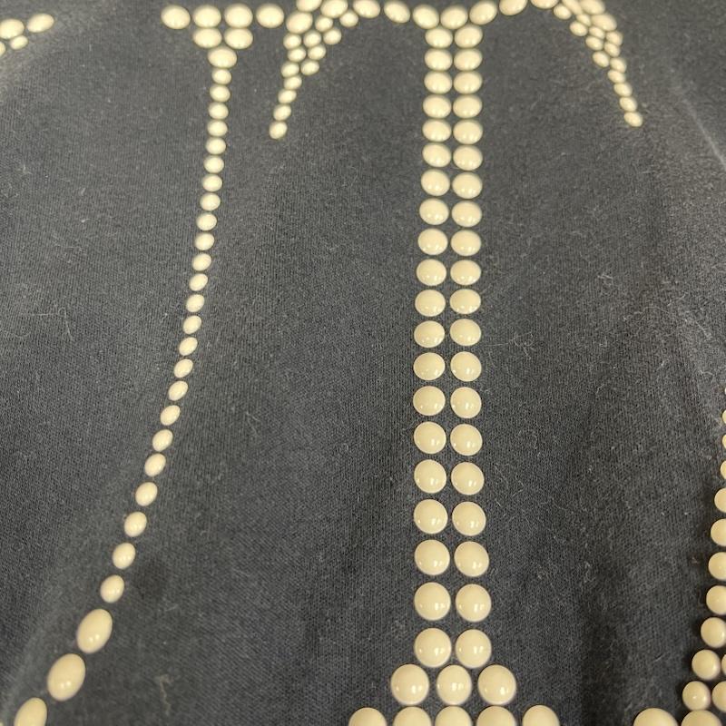 ムータ muta Tシャツ 半袖 日本製 メタルパーツ ロゴ スムース Tシャツ カットソー 7 紺 / ネイビー / navy メンズ USED 古着 中古 50162334