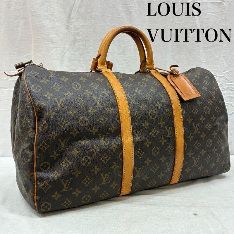 ルイヴィトン LOUIS VUITTON ボストンバッグ ボストンバッグ M41426 キーポル 50 モノグラム ボストンバッグ 大容量 旅行鞄 オールド 80s 89年 フランス製 - レディース USED 古着 中古 50162341