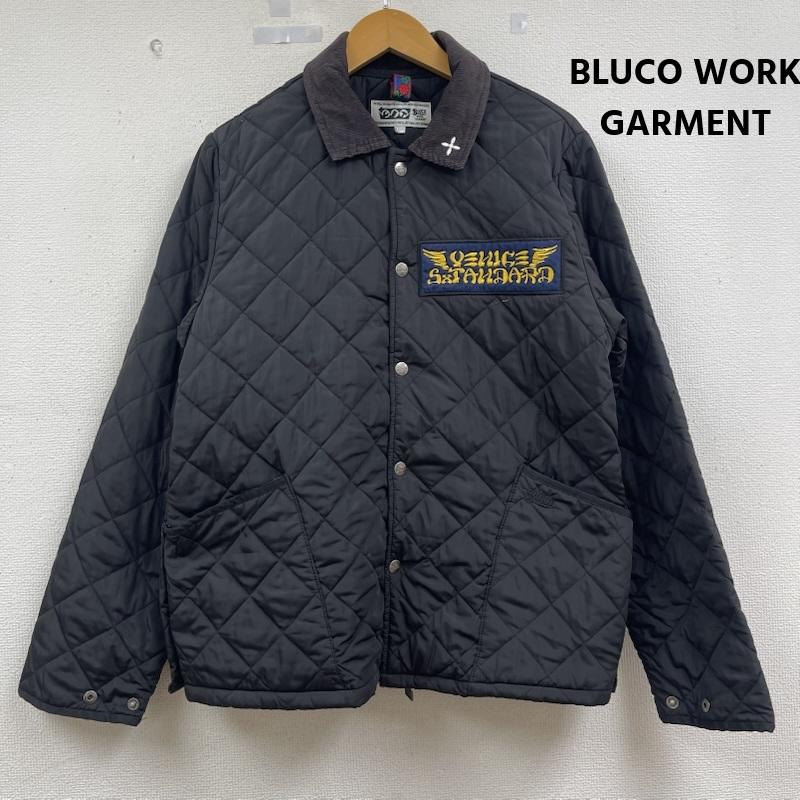 ブルコワークガーメント BLUCO WORK GARMENT ジャケット、上着 ジャンパー、ブルゾン パッチ刺繍 キルティング ジャケット コーチ ジャケット L 黒 / ブラック / black メンズ USED 古着 中古 50162347
