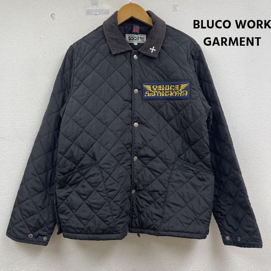 ブルコワークガーメント BLUCO WORK GARMENT ジャケット、上着 ジャンパー、ブルゾン パッチ刺繍 キルティング ジャケット コーチ ジャケット L 黒 / ブラック / black メンズ USED 古着 中古 50162347