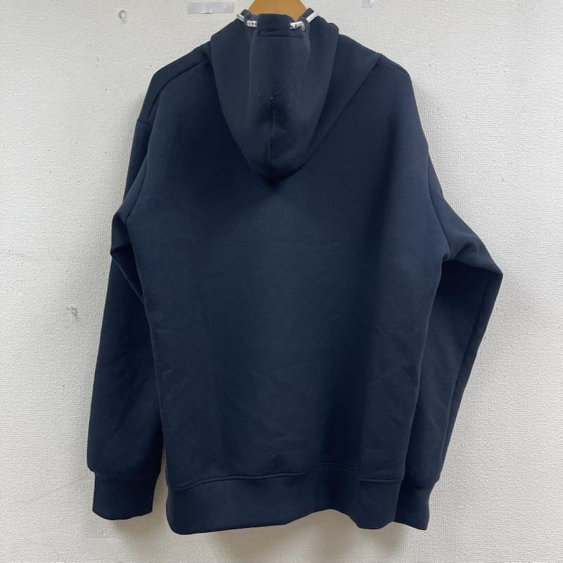 ムータ muta パーカー 長袖 日本製 アラウンド スピンドル プルパーカー MMJC-443373 7 黒 / ブラック / black X 紺 / ネイビー / navy メンズ USED 古着 中古 50162348