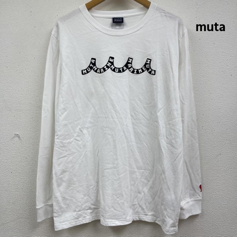 ムータ muta Tシャツ 長袖 ROYAL FLASH 別注 Wave muta MARINE LS Tシャツ XL 白 / ホワイト / white メンズ USED 古着 中古 50162349