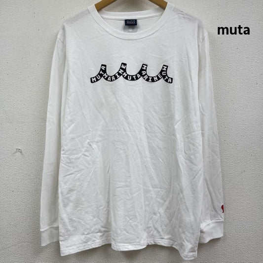 ムータ muta Tシャツ 長袖 ROYAL FLASH 別注 Wave muta MARINE LS Tシャツ XL 白 / ホワイト / white メンズ USED 古着 中古 50162349