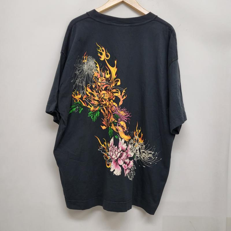 デンハム DENHAM Tシャツ 半袖 アトリエリザーブ Tシャツ ワッペン プリント コットン M M 黒 / ブラック / black メンズ USED 古着 中古 50162352