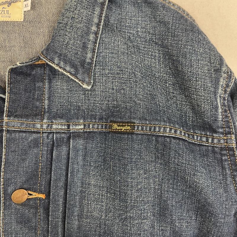 ラングラー Wrangler ジャケット、上着 ジャンパー、ブルゾン AZUL by moussy コラボ デニム ジャケット ジージャン ws9113 XL インディゴ / インディゴ / Indigo メンズ USED 古着 中古 50162354