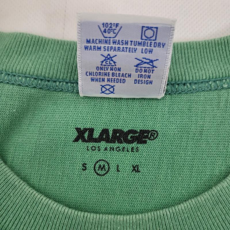 エクストララージ XLARGE Tシャツ 半袖 コラボ チャンピョン グリーン コットン C8-M324 M M 緑 / グリーン / green メンズ USED 古着 中古 50162360