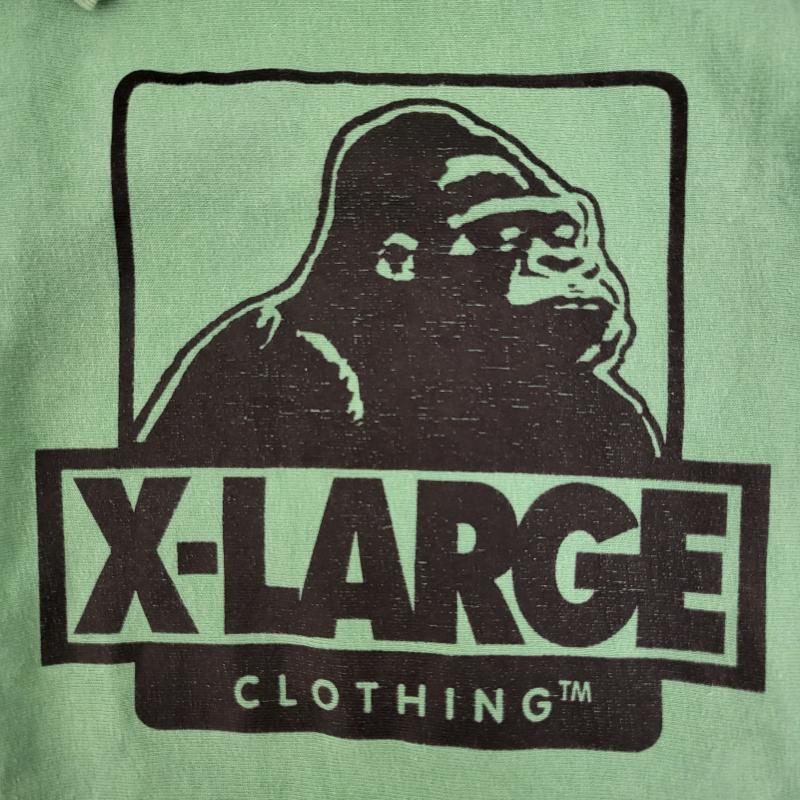 エクストララージ XLARGE Tシャツ 半袖 コラボ チャンピョン グリーン コットン C8-M324 M M 緑 / グリーン / green メンズ USED 古着 中古 50162360